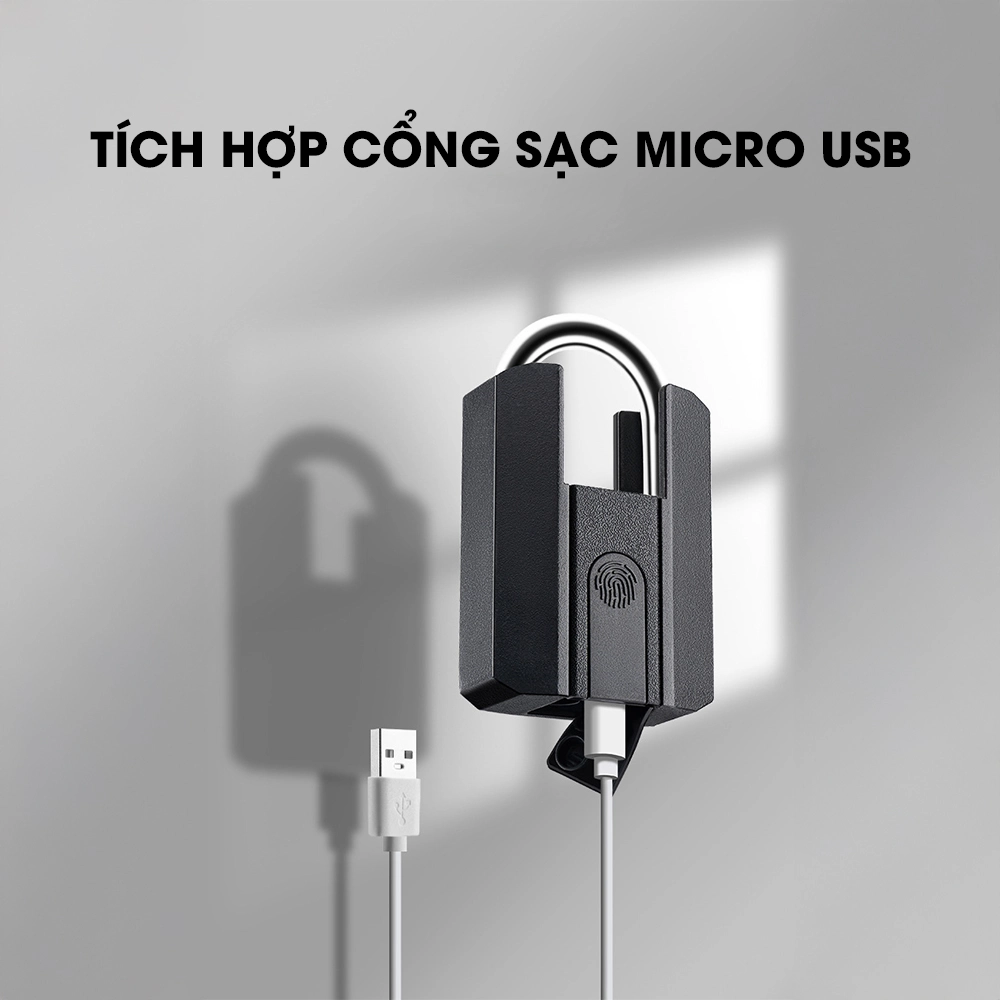 Ổ Khoá Vân Tay Thông Minh DIVO G02 Chống Cắt